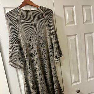 BCBGMaxAzria Knit 70s Style Wool Sweater Dress